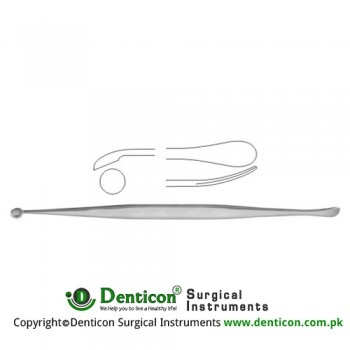 Penfield Dura Dissector Fig.1 Stainless Steel, 22 cm - 8 3/4"